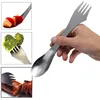 3In1 Camping Soprk Spoon Fork Cutlery Utensil Multi Stainless Steel Flatware For Outdoor Picnic Fishing Hunting Cookware Gadget ► Photo 1/6