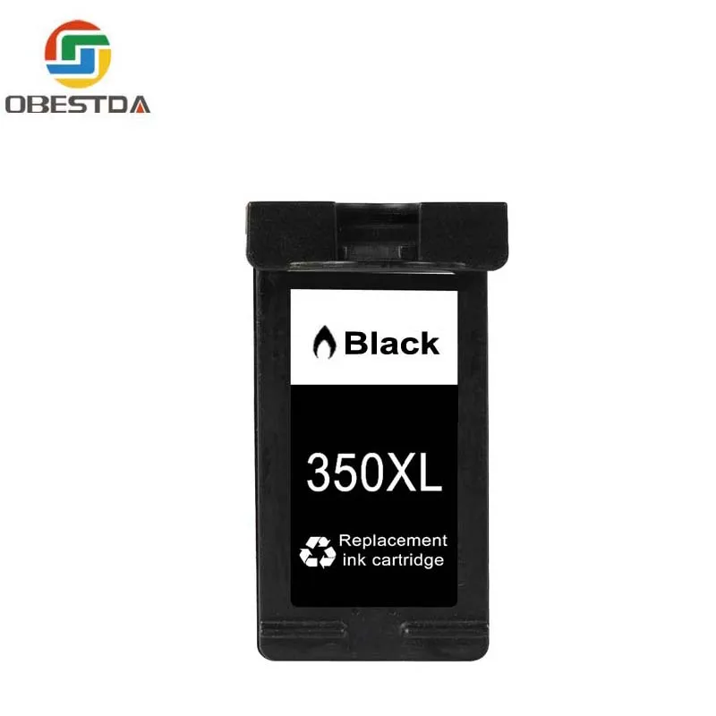 Obestda 350XL 351XL сменный картридж для принтера для hp 350 351 hp 350 D4200 C4480 C4580 C4380 C4400 C4580 C5280 C5200 C5240 принтер - Цвет: Black