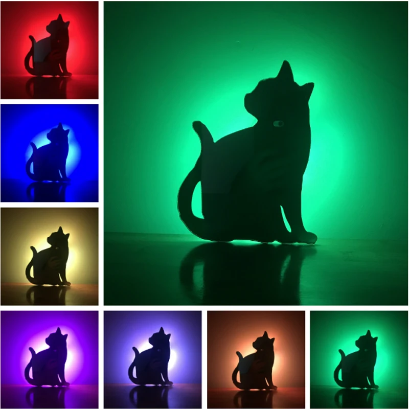 

Amroe LED Lampara nigth light Kid bedroom Wall lamp RC Remote Remote control Wireless Decoration light Porch light lava lampara