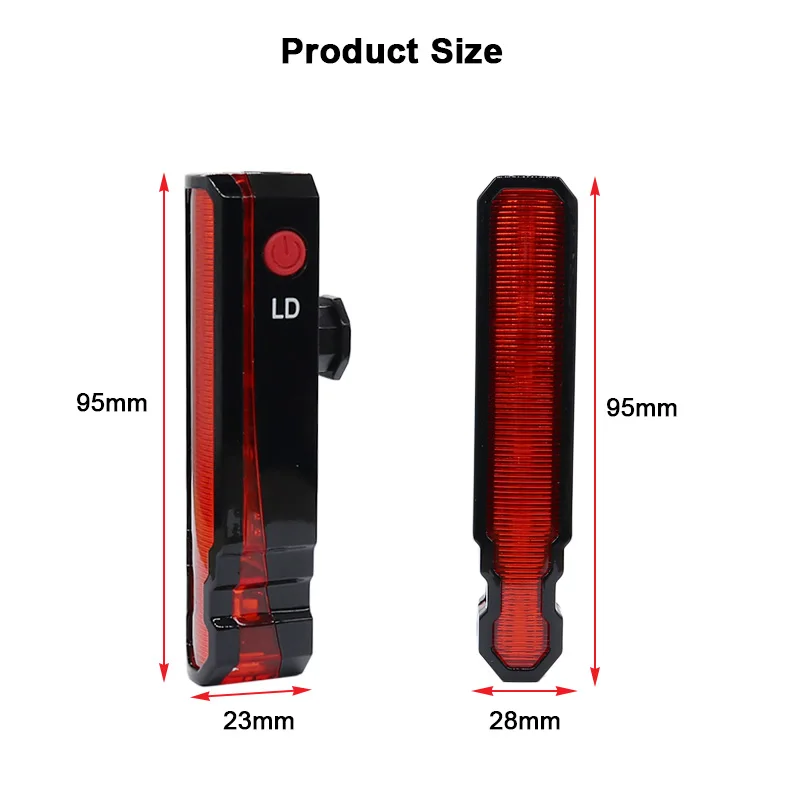 Sale FTW Bike Tail Light Laser USB Rechargeable Bicycle Rear Back Light Powerful Waterproof for Night Cycling safety LED Lamp TL2291 11