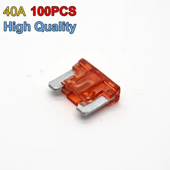 

100PCS/Lot New Brand Safty Auto Car Boats Blade Fuses Mini Size Type 40 Amp Free Shipping