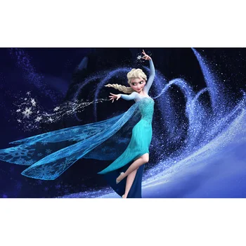 

Thin Vinyl Frozen Ice Queen Princess Anna Children Baby Photography Studio Backgrounds Professional Indoor Photo Backdrops