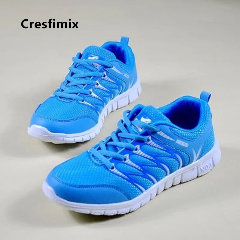 

Cresfimix women casual spring & autumn lace up comfortable sneakers lady outside light weight high quality shoes c2693d