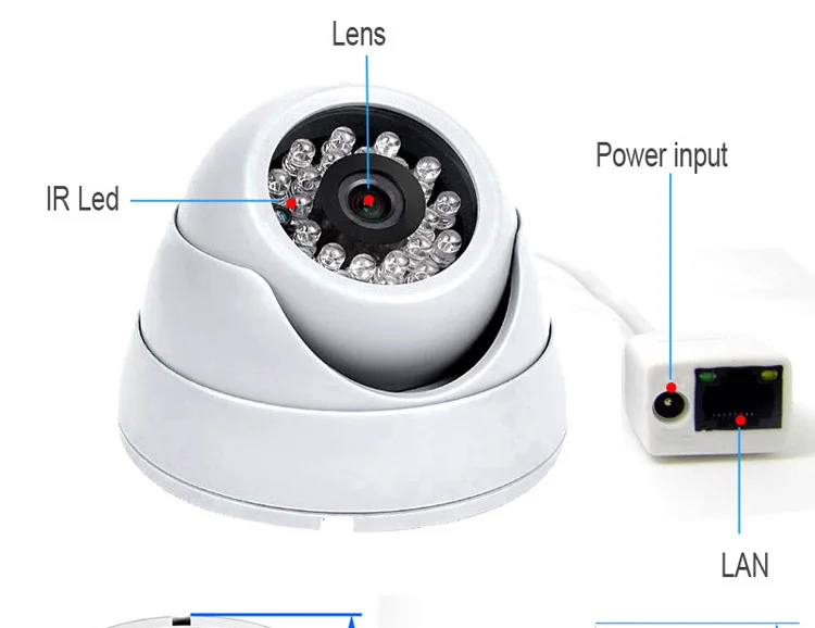 JIENU CCTV камера ip 720P 960P 1080P охранное видеонаблюдение домашняя купольная p2p система инфракрасная HD мини ip-камера с поддержкой ONVIF