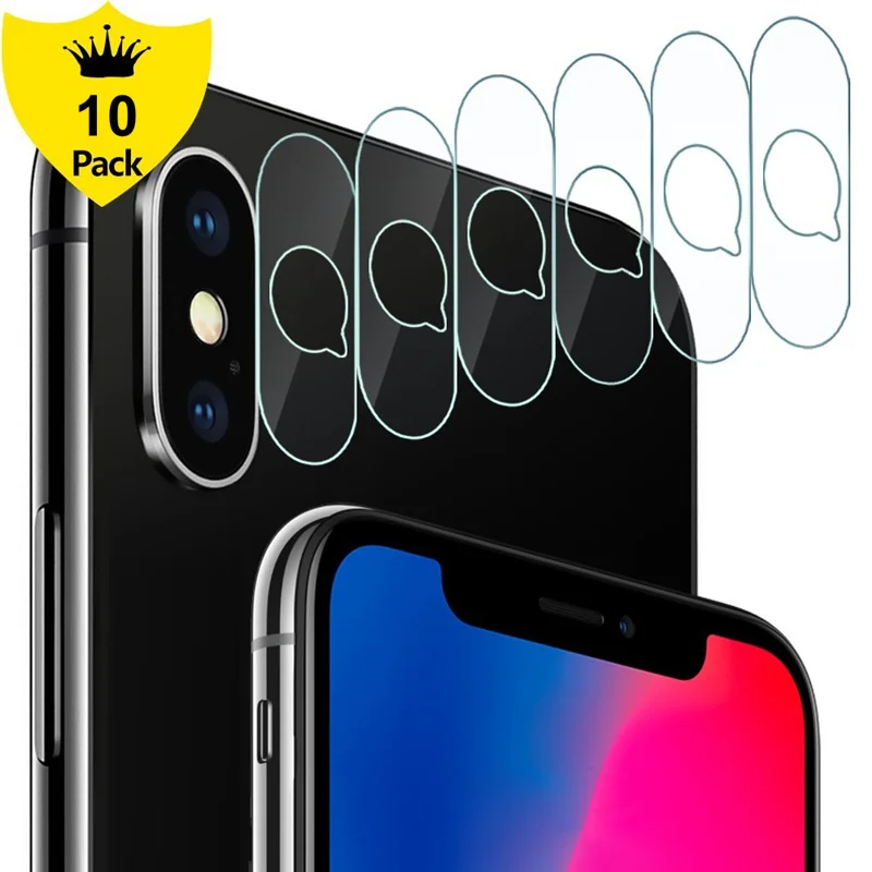 

10PCS Tempered Glass Camera Len Protective Film for Iphone X 7 8 Lens Screen Protector for IPhon 7 8 Plus Pelicula De Vidro Capa