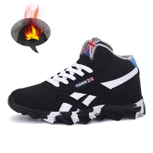 Hiver Hommes Bottes de Neige Casual Court De Fourrure En Peluche Cheville Bottes Super Chaud Chaussures En Caoutchouc Non-slip Botines Hombre Zapatillas Deportivas