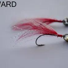 SEAWARD рыболовные крючки/приманки с перьями ложка Форма колючий крючок 5 г