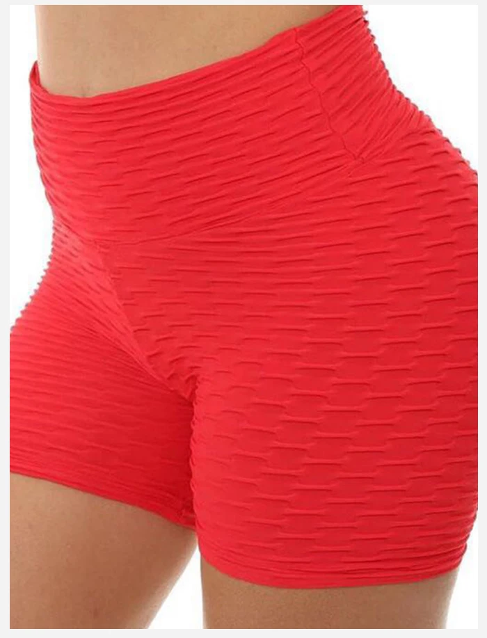 Summer Short Scrunch Gym High Waist Shorts Women Booty Sexy Shorts Femme Stretchy Biker Short Mujer Fold Sport Running Fitness