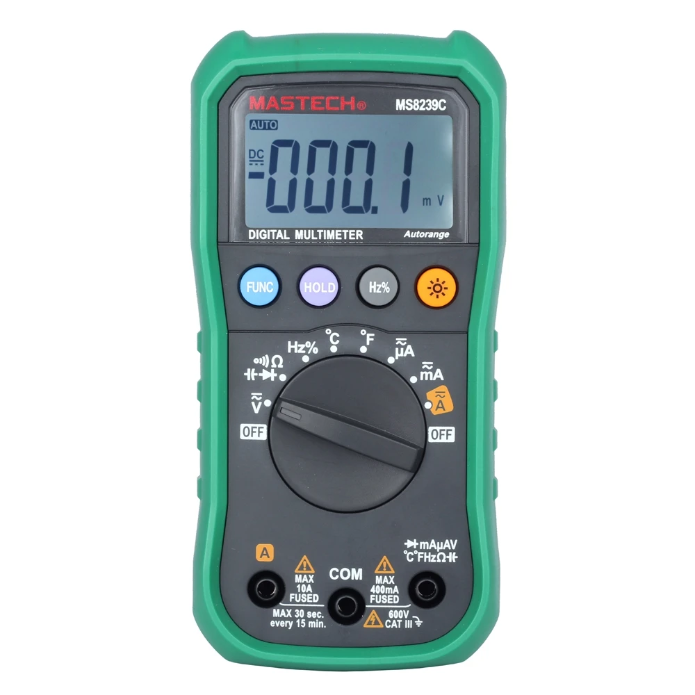 

Digital Multimeter MASTECH MS8239C Auto Ranging Digital Multimeters Volt Current Resistance Frequency Temp Capacitance Tester