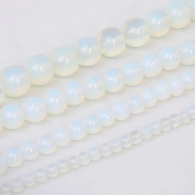 

Hot Selling 4/6/8/10mm Selectable Round Synthetic Opal Stone Dyed Beads For Bracelet Jewelry Making 15''/strand