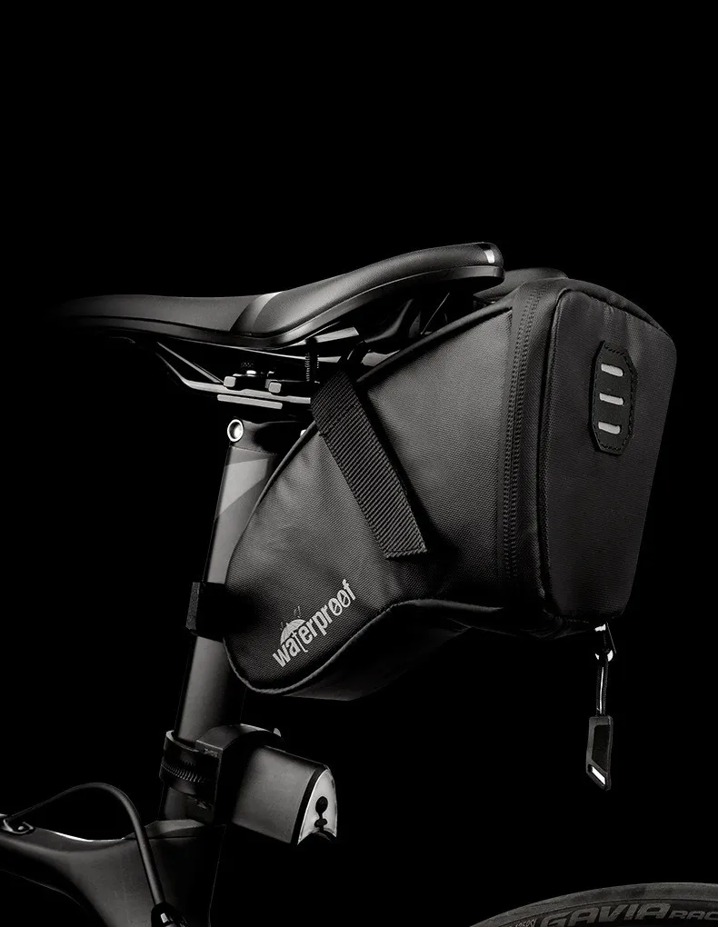 Top 1L Portable Waterproof Bike Saddle Bag Cycling Seat Pouch MTB Mountain Road Bicycle Tail bags Rear Pannier Cycling equipment 1