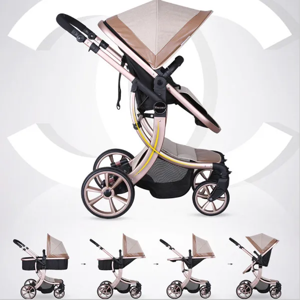 2017 EU Stroller Brand Baby Europe Stroller 2 In 1 High Landscape Three