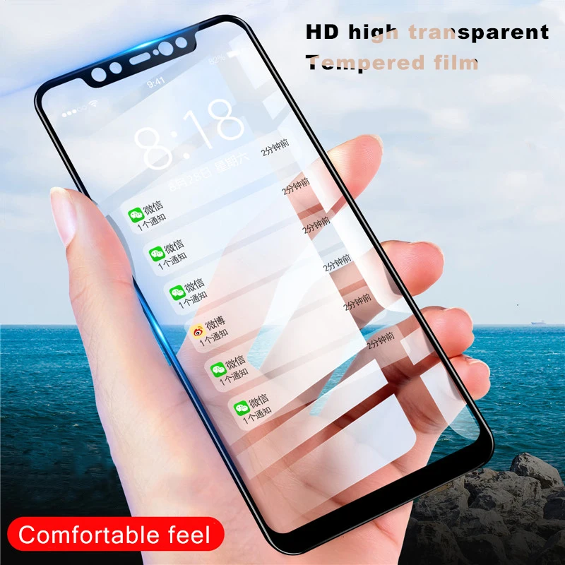 5D изогнутое стекло для Redmi Note 7 Pro Полное клеевое Покрытие Закаленное Xiaomi 6 5 6A Mi 9 8