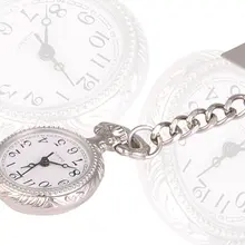 Красивые женские Серебристые Медсестры Брошь кварцевые карманные часы