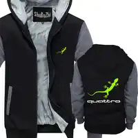 thick fleece Gecko Quattro Sweatshirt shubuzhi men winter padded zipper sweatshirt funny fashion hoodies cool hip-hop hoody