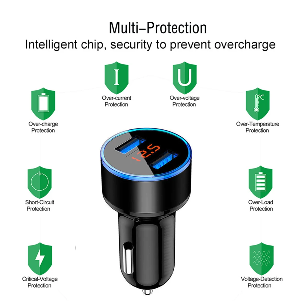 شاحن سيارة ل الهاتف المحمول البسيطة USB اللوحي GPS 3.1A سريع شاحن سيارة-شاحن المزدوج USB سيارة مهايئ شاحن الهاتف سيارة ولاعة CE شاحن سيارة ل الهاتف المحمول البسيطة USB اللوحي GPS 3.1A سريع شاحن سيارة-شاحن المزدوج USB سيارة مهايئ شاحن الهاتف سيارة ولاعة CE
