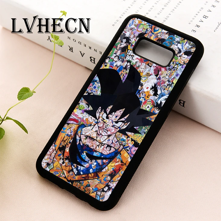 

LvheCn TPU phone case cover for Samsung Galaxy S5 S6 S7 S8 S9 S10 EDGE PLUS S10e lite Note 5 8 9 Dragon Ball Z DBZ Anime Collage