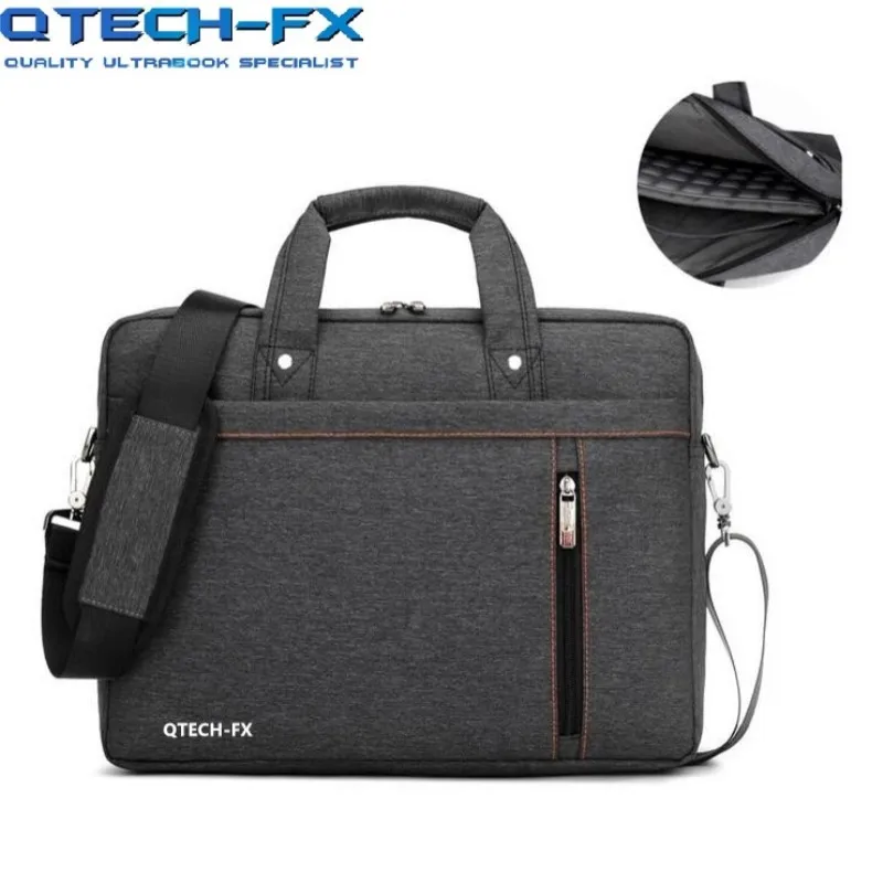 

Canvas Briefcase 14" 15.6" 17" Laptop Bag Men Women Business College Portable for Dell Apple QTECH-FX Xiaomi Lenovo Acer Pink