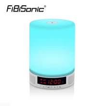 Wireless Bluetooth alarm clock speaker intelligent emotional audio light small table lamp led night light Digital Desktop clock