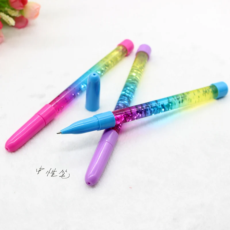 Гелевая ручка Kawaii 0 5 мм волшебная палочка Кристальный дрейф песочный блеск
