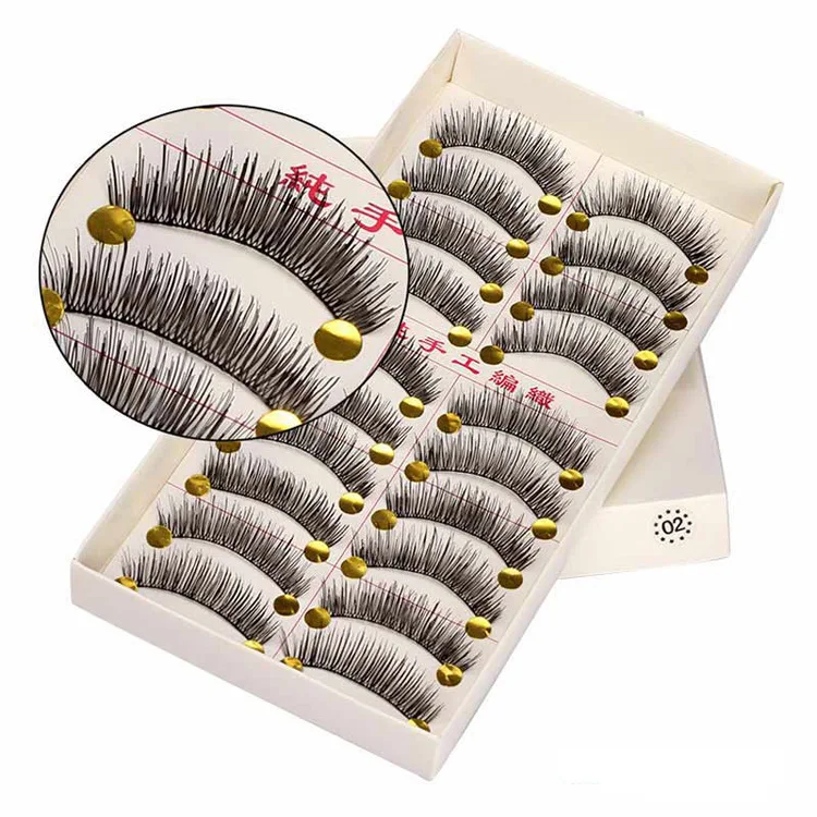 

10 pairs natural false eyelashes fake lashes long makeup 3d mink lashes extension eyelash mink eyelashes for beauty