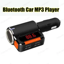 Bluetooth гарнитура для авто fm-передатчик громкой auxmp3 модулятор плеер со светодиодной Дисплей Портативный Dual USB Зарядное устройство transmissor FM