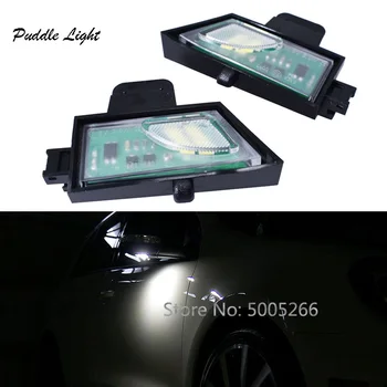 

2pcs Car LED Side Under Mirror Puddle Light for Volkswagen VW GOLF 7 VII MK7 White Error Free 6 LEDs