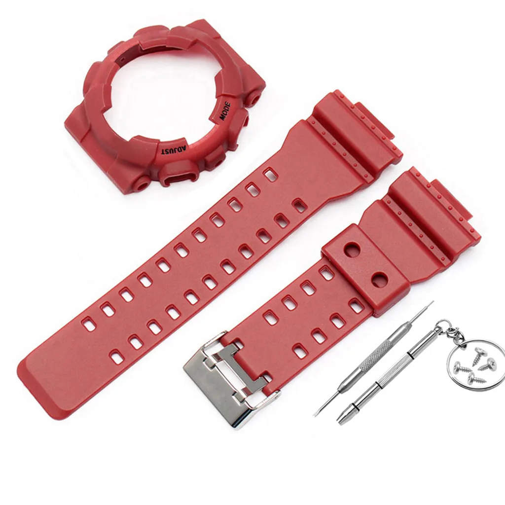Модный кожаный ремешок для часов HIPERDEAL сменный + чехол G Shock GA 110 GA100 GD 120
