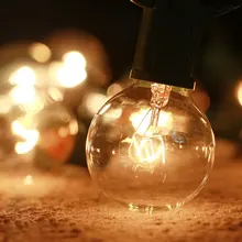 25X Globe G40 Incandescent Bulbs, Warm E12 Base Replacement Clear Glass Bulbs for G40 Wedding Light String 25X Globe G40 Incandescent Bulbs, Warm E12 Base Replacement Clear Glass Bulbs for G40 Wedding Light String