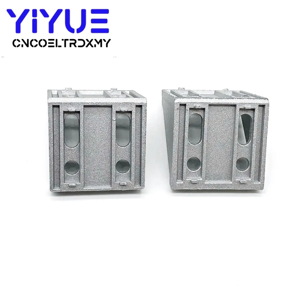 6060 Corner Fitting Angle 60x60 Decorative Brackets Aluminum Profile Accessories L Connector (2)