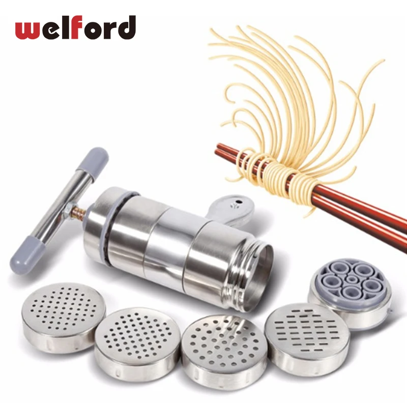 

Manual Noodle Machine Kitchen Pasta Noodle Spaghetti Press Pates Machine Vegetable Fruit Juicer Pressing Machine Stainless Stee