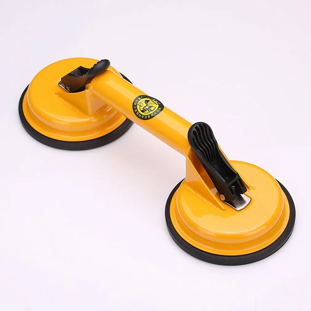 Aluminum Alloy Double Suction Pad Cup Glass Lifter Dual Suction Cups