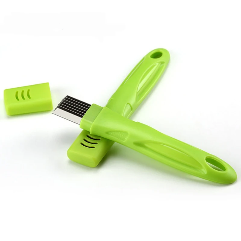 

Vahome Stainless Steel Green Onion Slicer Shredder Cutter Vegetable Scallion Shred Cut Tool For kitchen tools gadgets