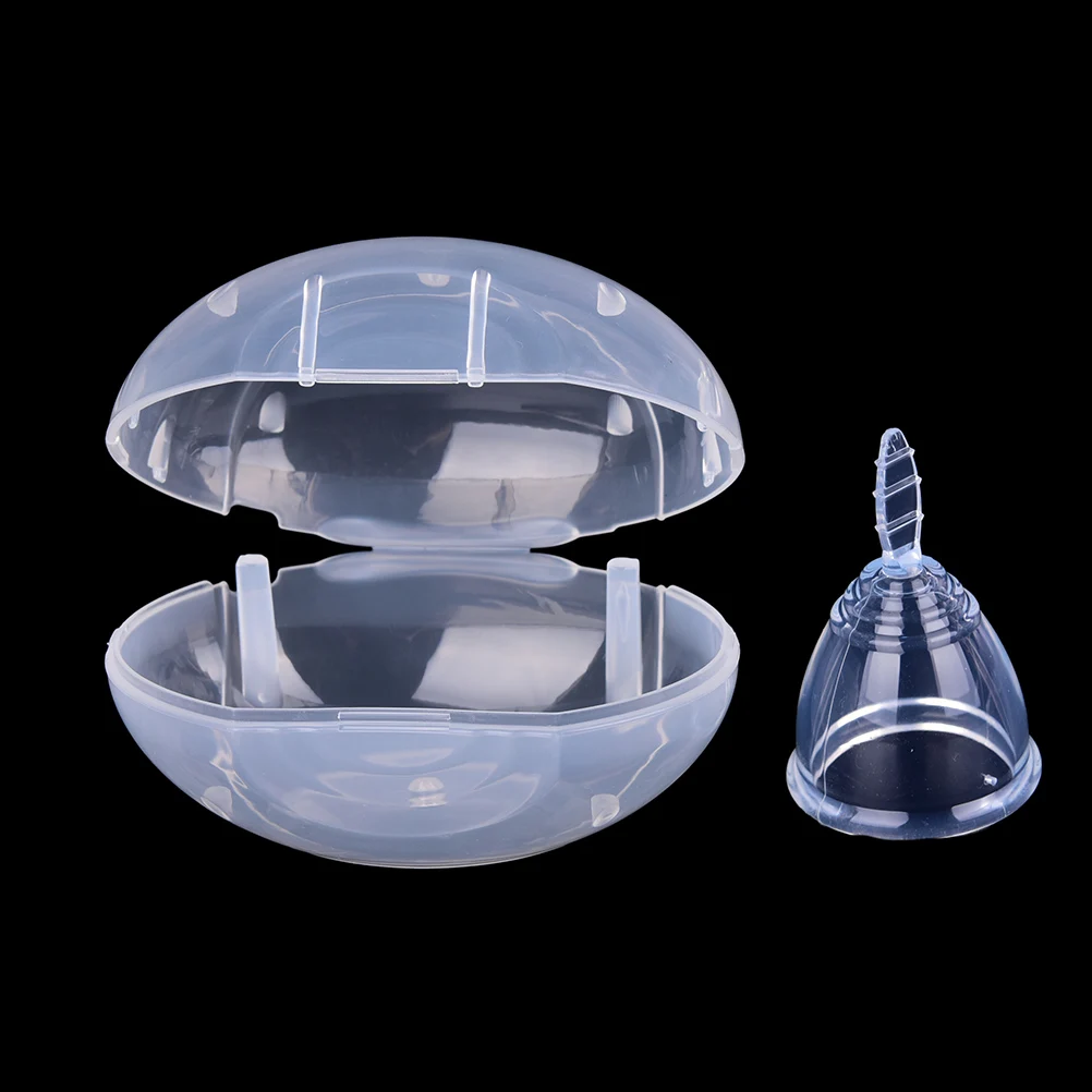 

New Washable Women Reusable Medical Grade Feminine Hygiene Product Lady Girls Menstruation Health Care Silicone Menstrual Cup