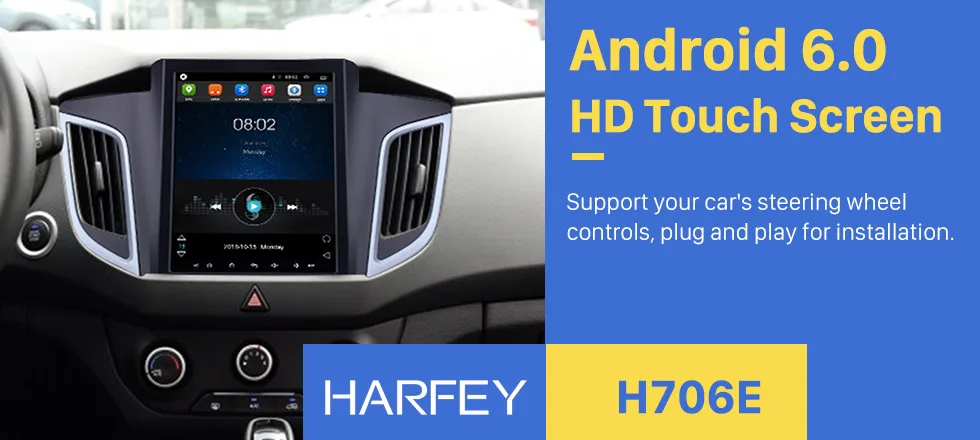 Flash Deal Harfey 9.7 "4G LTE  Car Multimedia Player for 2014 2015 Hyundai IX25 Android 6.0 GPS Navi Radio with Bluetooth Mirror Link Aux 0