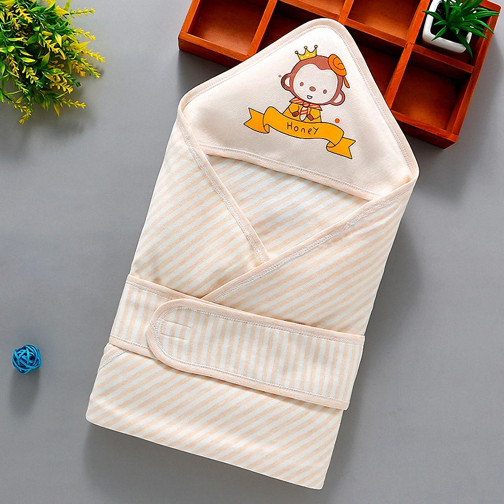 Infant Autumn Winter cotton receiving blanket newborn baby colorful