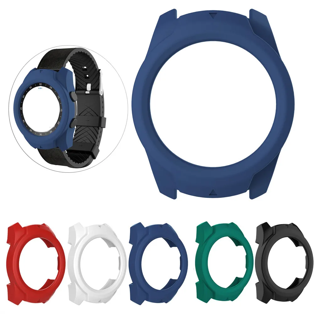 

SmartWatch Smart Watch Strap Smartband mi band Comfortable Soft TPU Protection Silicone Full Case Cover For Ticwatch Pro Watch