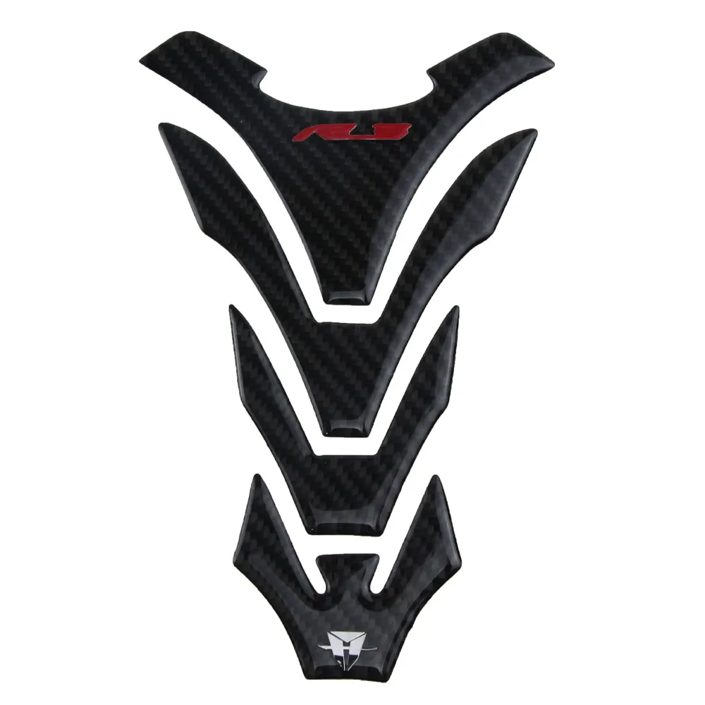 Moto 3D Carbon Tank Pad Sticker Decal Gripper Stomp Grips Accessori Per Yamaha Yzf R3 2021