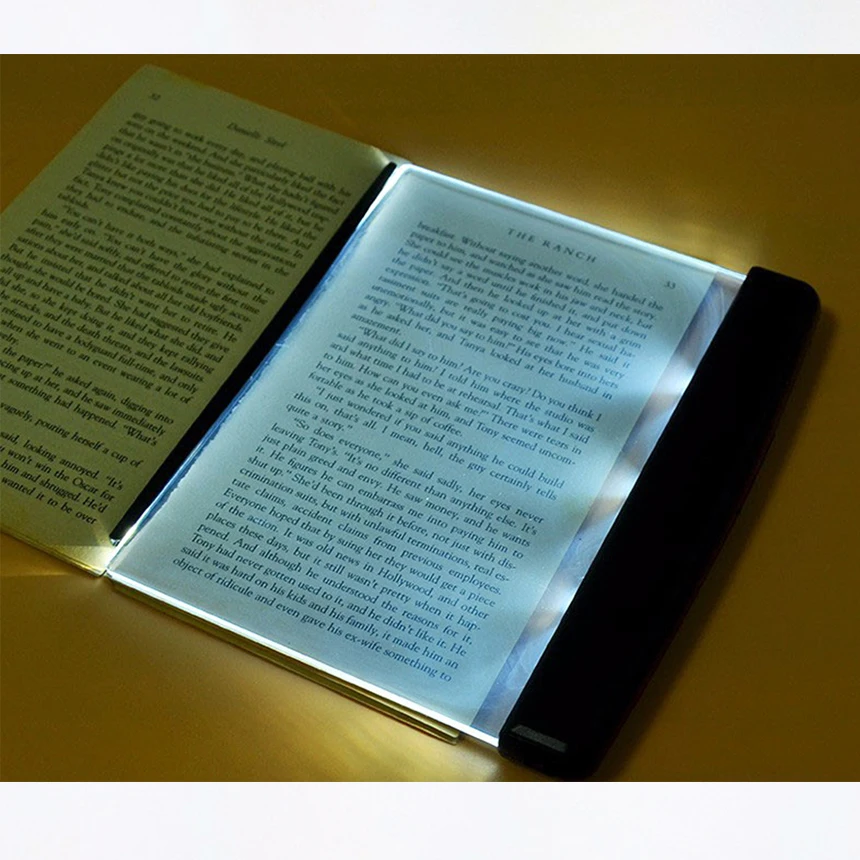 Lámpara de lectura con luz LED nocturna para lectura, luz de moda para de libros, protección ocular batería - AliExpress Luces e iluminación