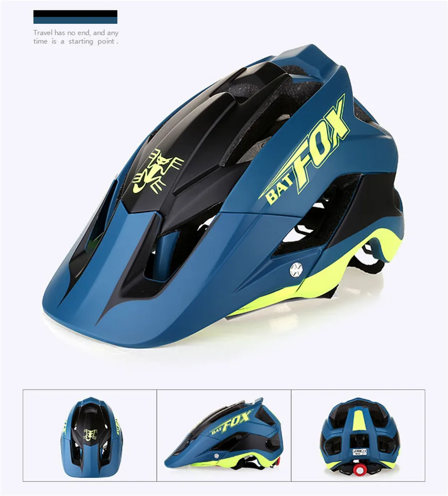 BATFOX bike helmet bat fox mtb cycling helmet integrally-molded women bicycle helmet man road bike mtb casco ciclismo bicicleta