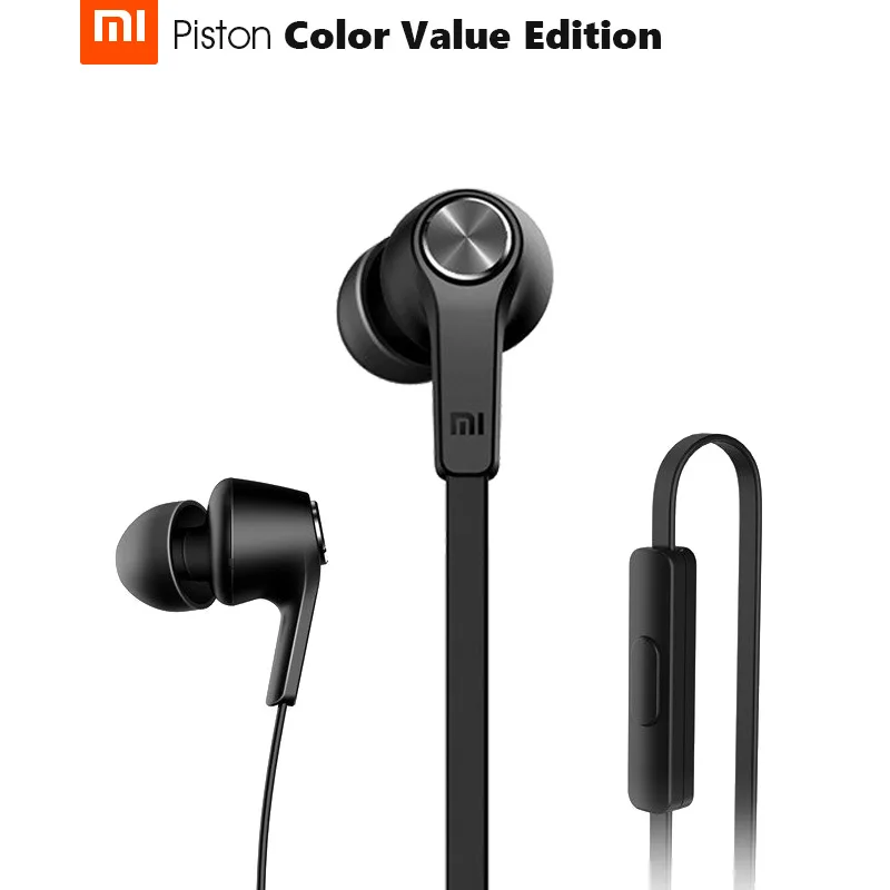 

Original Xiaomi Piston Color Value Edition Earphones In-Ear CD Texture Oblate Wire Gen 3rd Damping Helix Tube Design Ergonomic