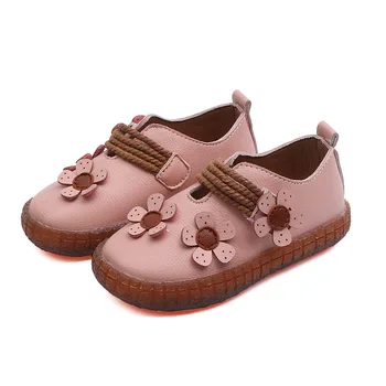 

MXHY 2019Spring and Autumn New Girl's Single Shoes Children's Soft-soled Princess Shoes Little Girl's Soft-soled Baby Shoes PU