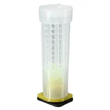 Best Sale 20x Beekeeping Rearing Cup Kit Queen Bee Hair Roller Cages Beekeepers Equip Tool Transparent+Black+Yellow