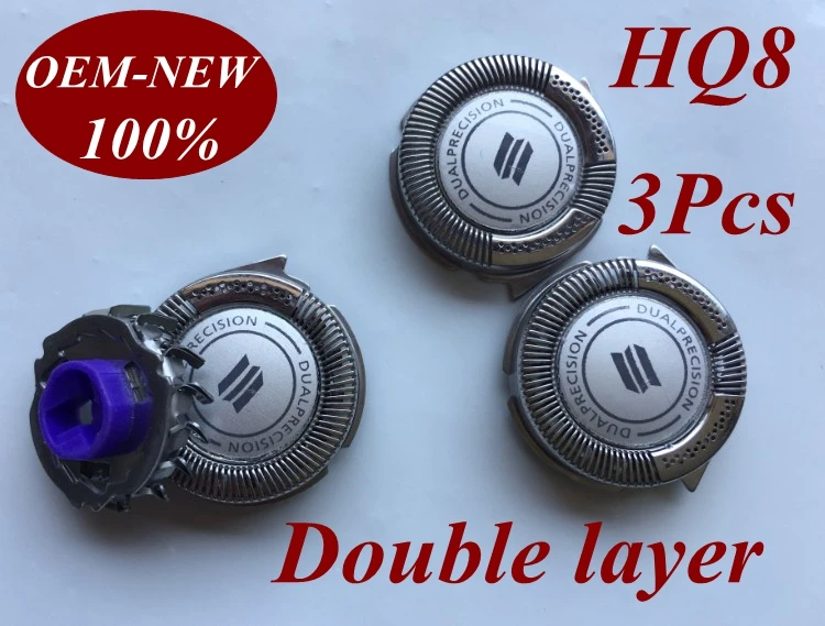 

3Pcs HQ8 Replacement Shaver Head razor blade For Norelco Philips AT750 AT751 AT890 AT891 HQ7120 HQ7100 HQ7140 HQ7160 HQ7180