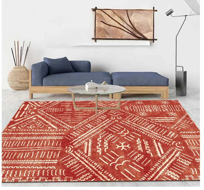 Персидский скандинавский марокканский этнический геометрический принт ковёр для гостиной простой спальни гостиной ковер прикроватный коврик для обучения