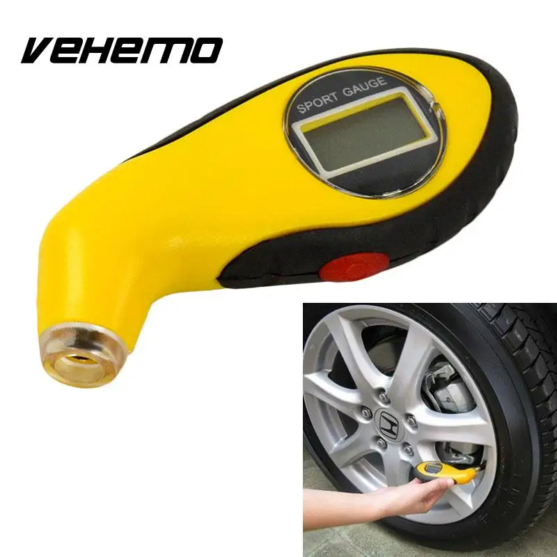 Car Motorcycle LCD Digital Display Tire Tyre Air Pressure LED Backlit