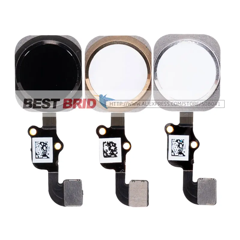 

10pcs/lot Home Button with Flex Cable for iPhone 6 4.7"/ 6plus 5.5" Complete Assembly Spare Part Replacement Free Shipping