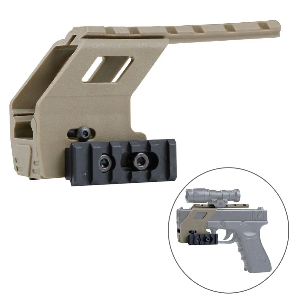 

Tactical Pistol Carbine Kit Glock Rail Base System for Glock Series G17 18 19 Rail Mount 20mm Picatinny Adapter scope mount
