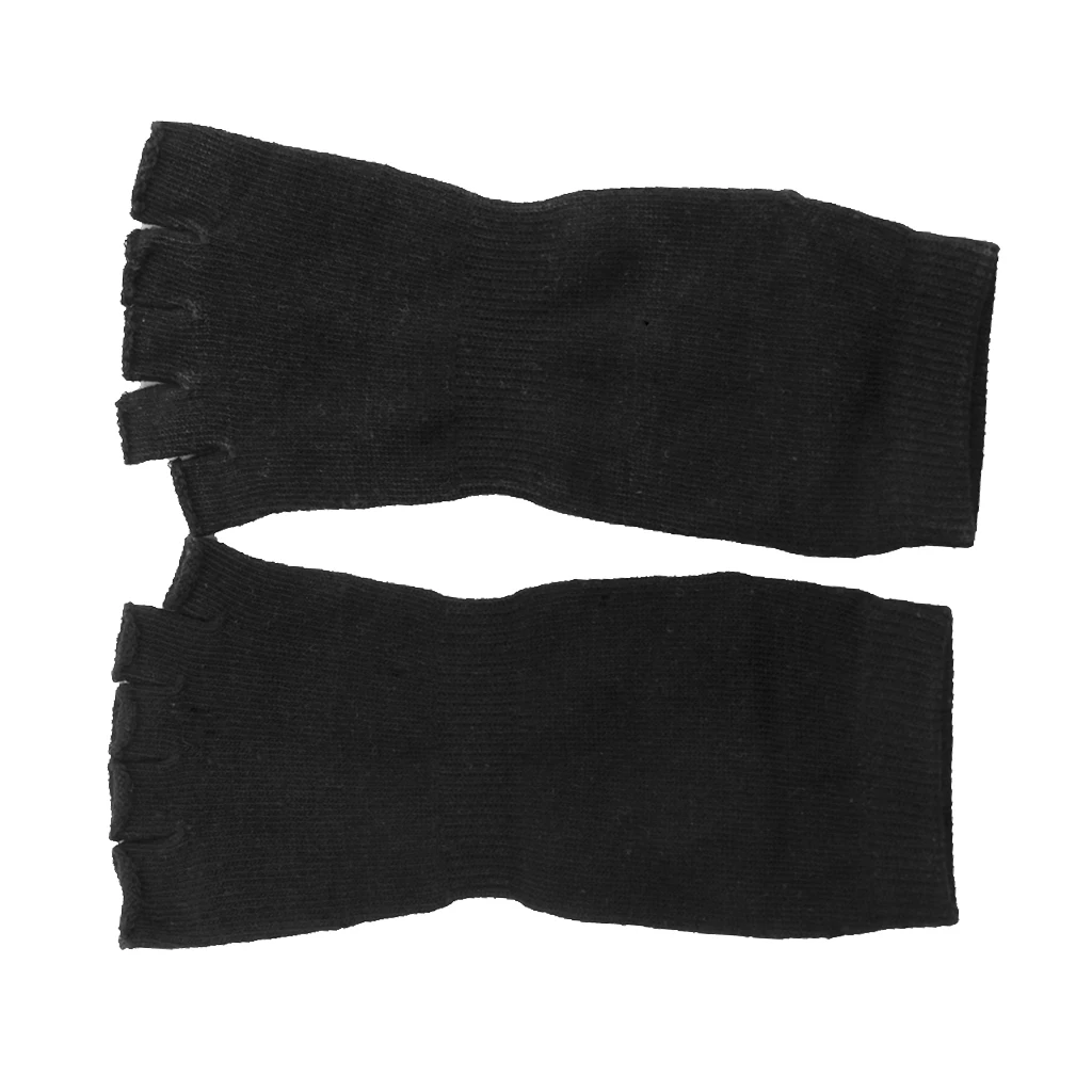 1 пара мужские и женские унисекс дышащие пять пальцев носки с открытыми пальцами носки с половинным носком ножной Браслет Сцепление тренажерный зал Пилатес-черный