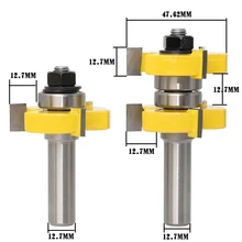 Best Offers 1/2" Shank Matched Tongue and Groove Router Bit- 2 pc. Set w/ Set Wood Milling Cutter flooring knife Best Offers 1/2" Shank Matched Tongue and Groove Router Bit- 2 pc. Set w/ Set Wood Milling Cutter flooring knife